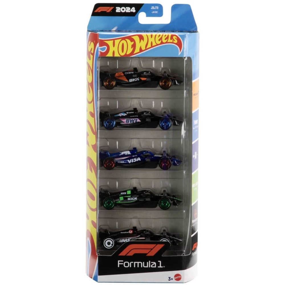 Hot Wheels F1 Vehicle - 1:64 5pcs