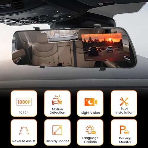 Mirror Dash Cam - 1080P