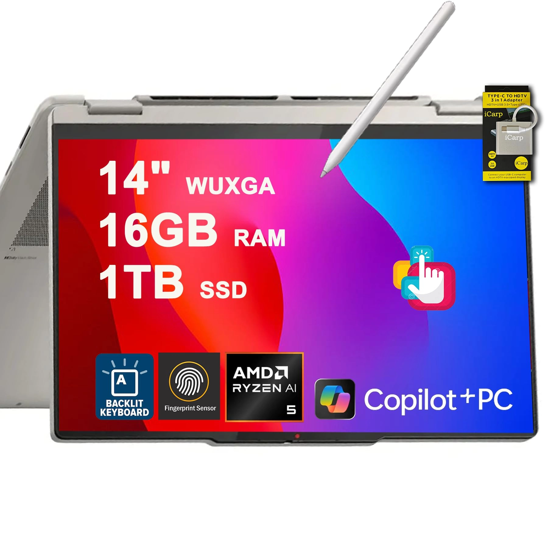 Lenovo Yoga 7 2-in-1 198155487545 - 14'' Ryzen AI 5 340 16GB DDR5 1TB SSD