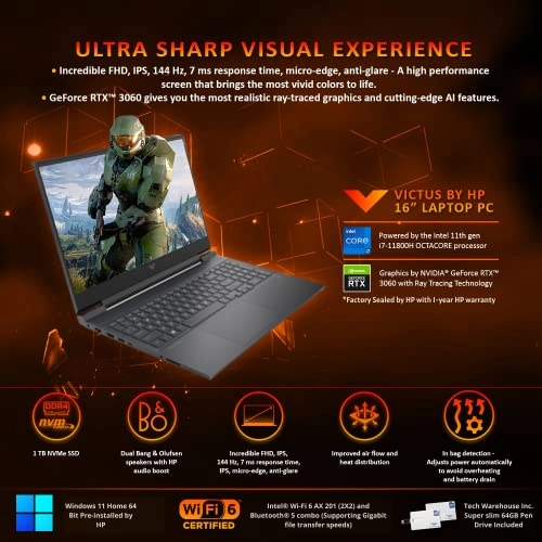 Victus 16 - 16.1'' i7-11800H 16GB DDR4 1000GB SSD