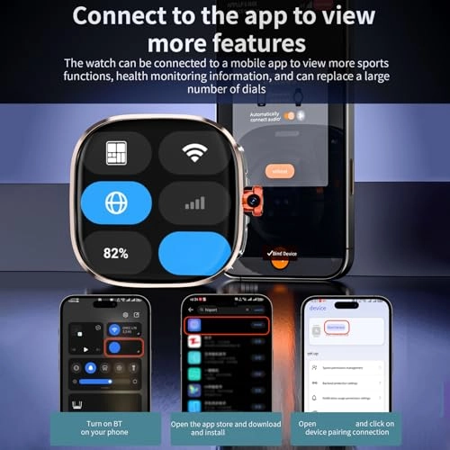 Smart Watch 48mm Material spray metal paint LTE GPS