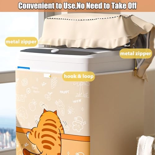 Top-loading Washer Cover - 8 Kilograms Waterproof Animal