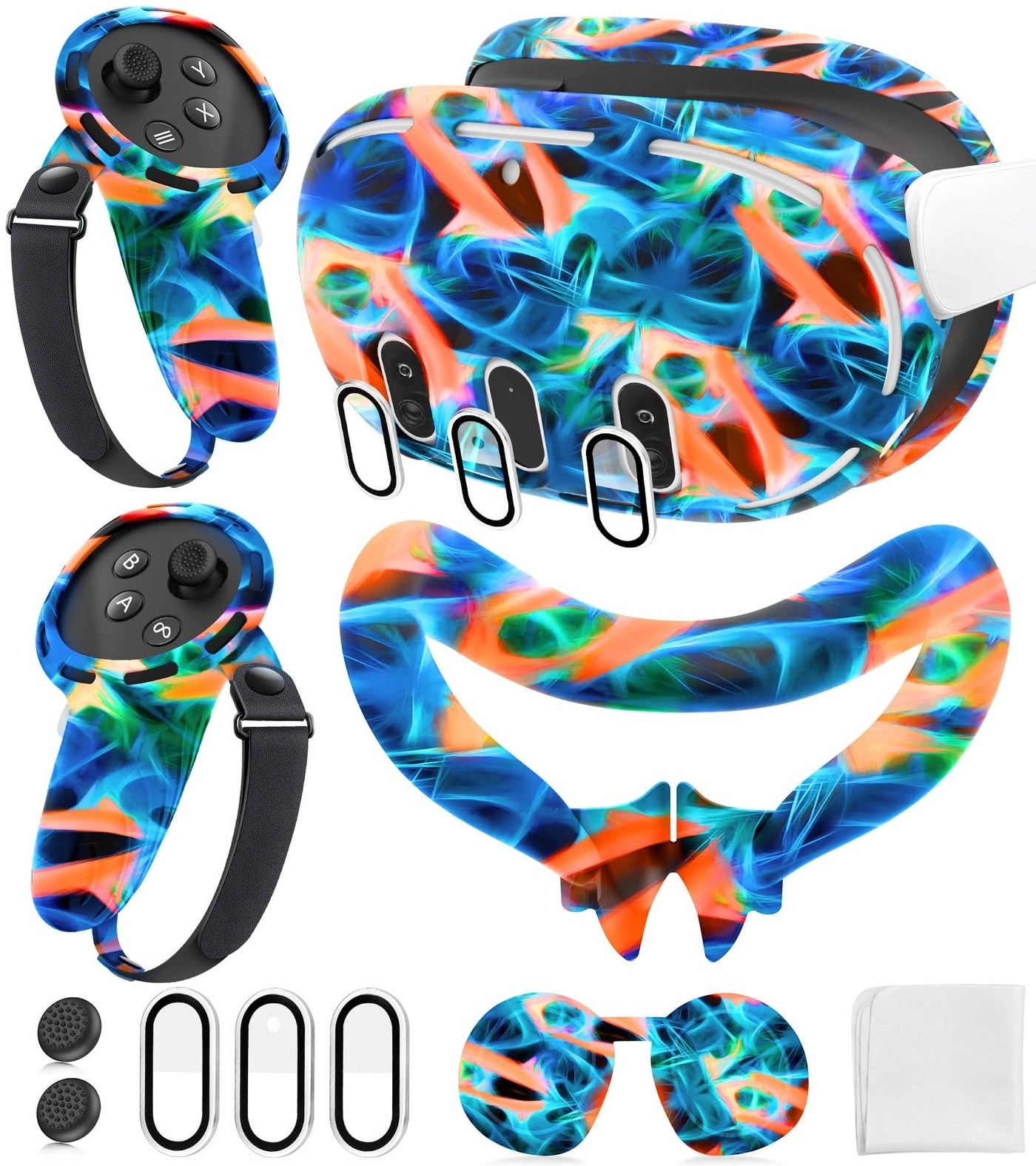 YRXVW Silicone Cover Set - Compatible with Meta/Oculus Quest 3 Controller Grips