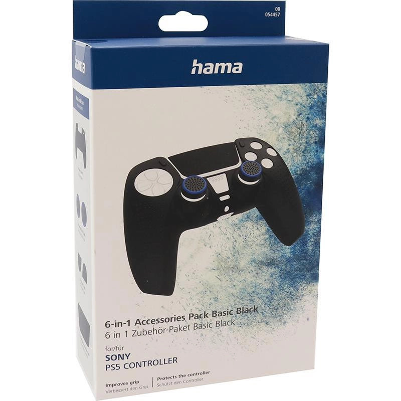 Grip Cover + Analogue Stick Attachement + Trigger Attachement + Sticker for Lightbar - for PlayStation 5