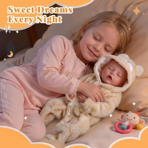 Reborn Baby Doll - 17 Inch Soft Vinyl Can Drink & Pee Ages 3+