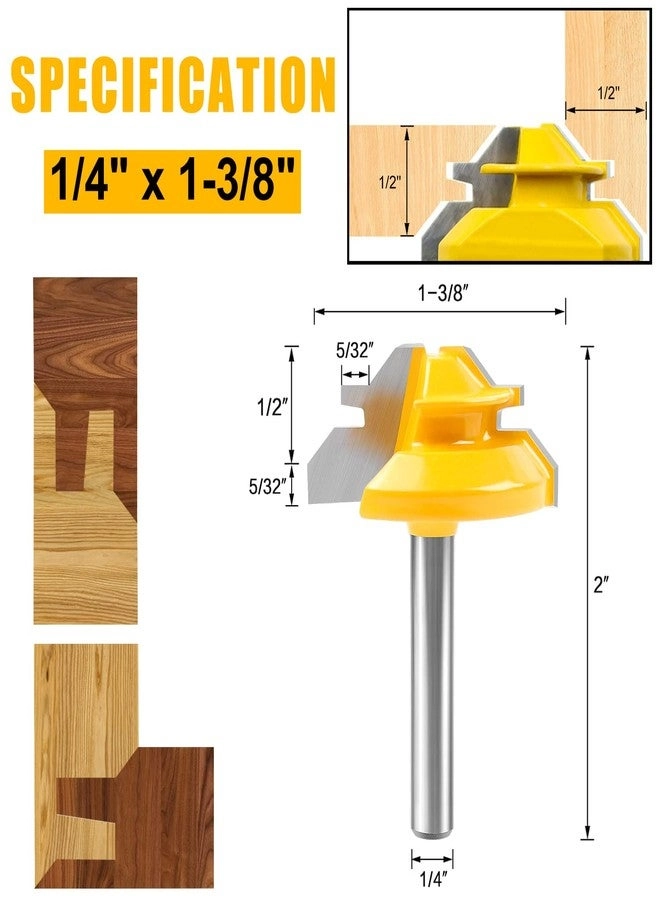 45 Degree Lock Miter Router Bit