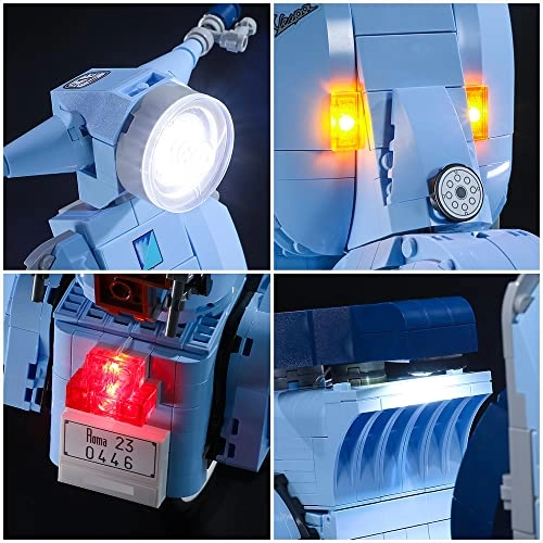 LED Light Kit for LEGO Transportation Vespa 125 10298