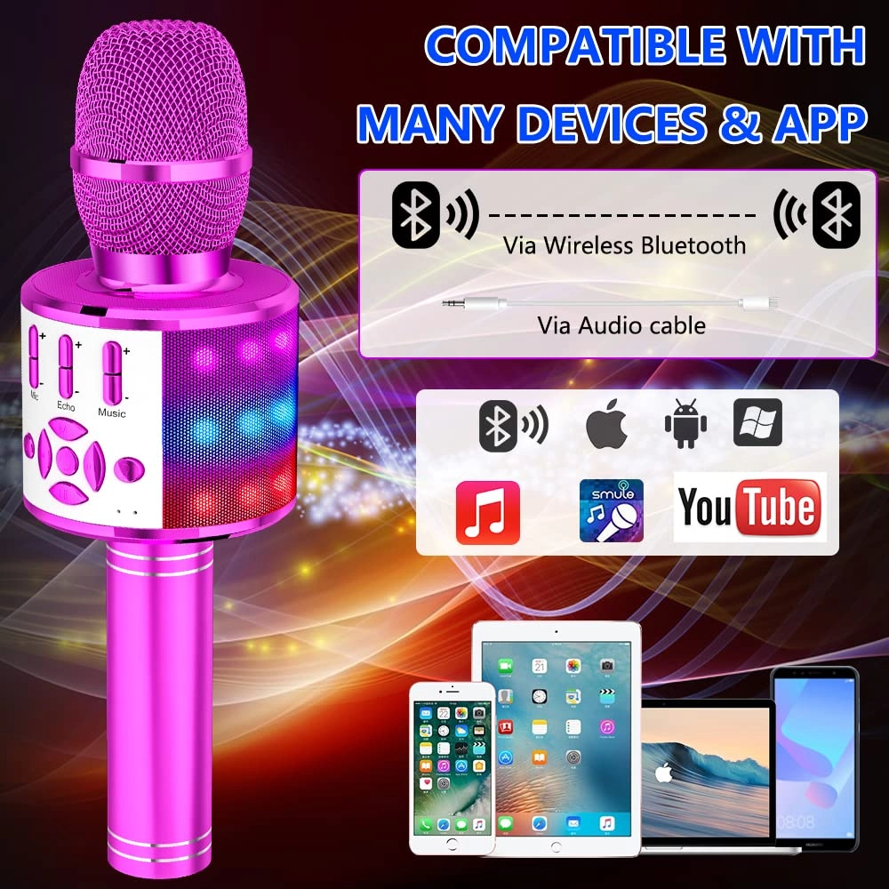 Karaoke Microphone - Handheld Bluetooth