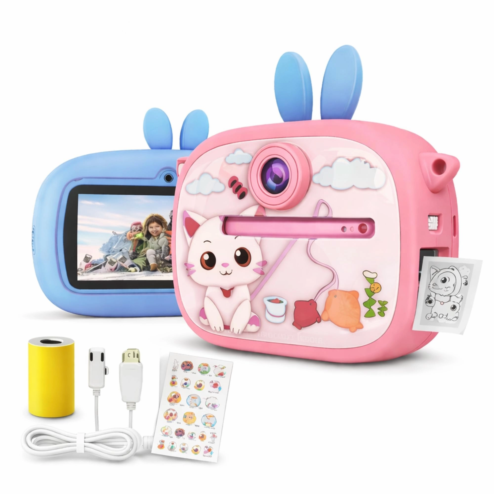 SHAAMORA Kids Digital Camera - 48MP 1080P Instant Print