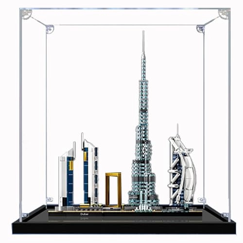 Acrylic Display Case for LEGO Architecture Collection 21052 - 3mm thickness