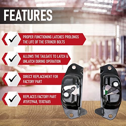 Tailgate Striker Bolt Latch Lever Kit - Left & Right