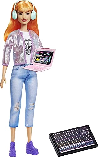 Music Producer Doll - 12-in Orange Hair Sound Mixing Board Ages 3+