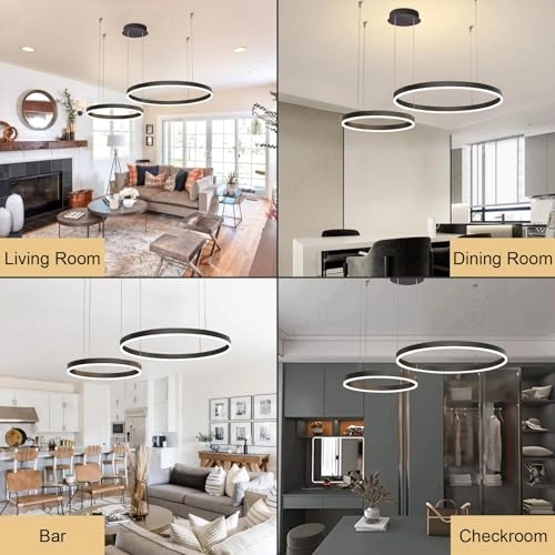 Metal LED Chandelier - 200 cm
