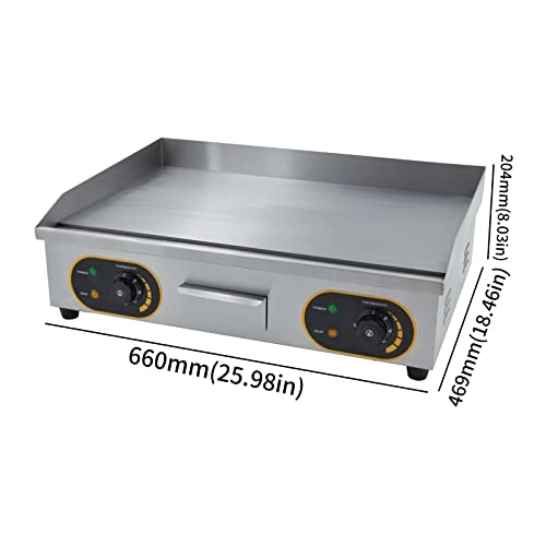 Commercial Electric Griddle - 66 x 47cm