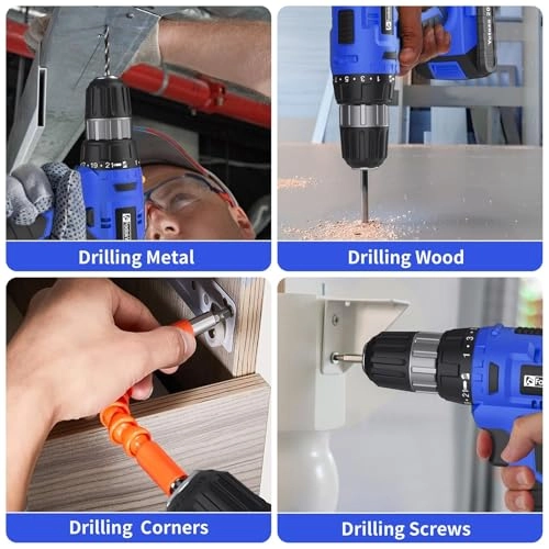 Cordless Drill Set - 2 Amp Hours 20 Volts