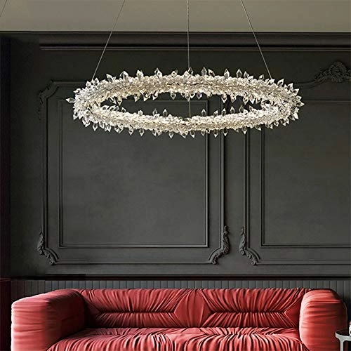 Crystal Glass Chandelier - LED Copper and crystal