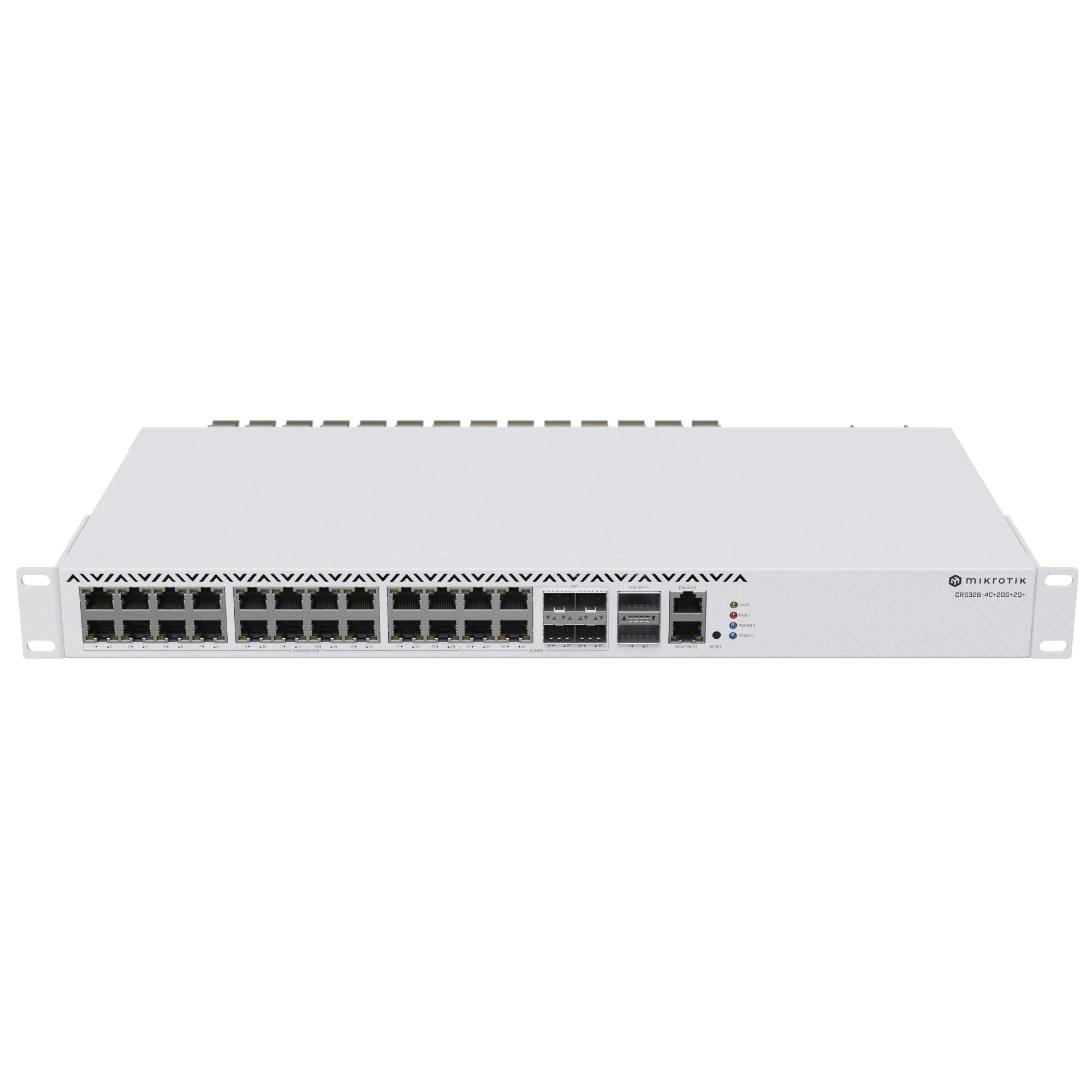 Mikrotik CRS326-4C 20G 2Q RM Commutateur réseau Géré Gigabit Ethernet (10/100/1000) Grey