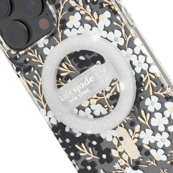 Kate Spade New York Magnetic Phone Loop Grip - Removable Collapsible That Sparkle Silver