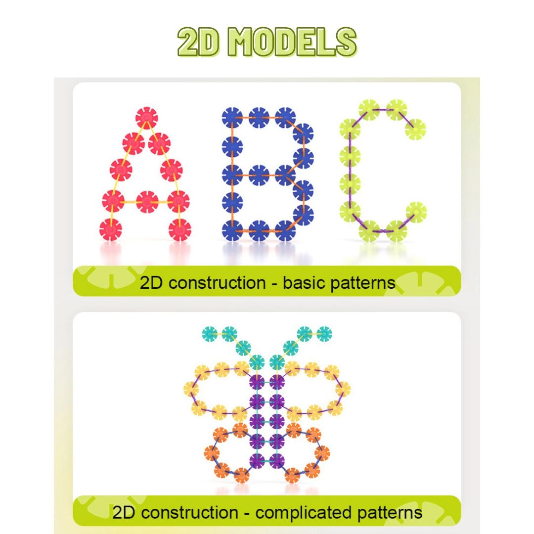 Colorful Snowflake Blocks - 500pcs