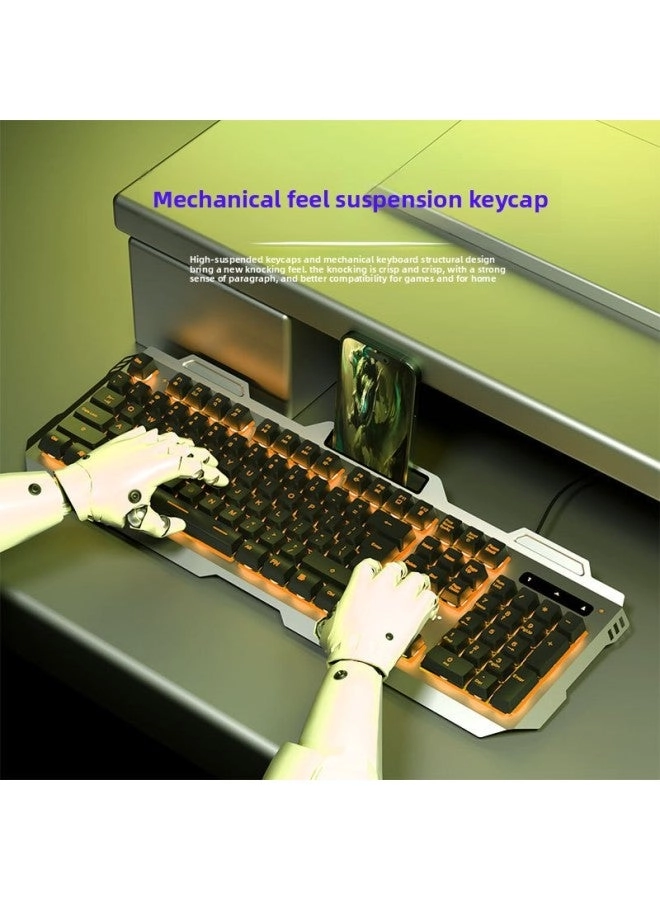 Real Mechanical Feel Keyboard + E-sports 6d Mouse