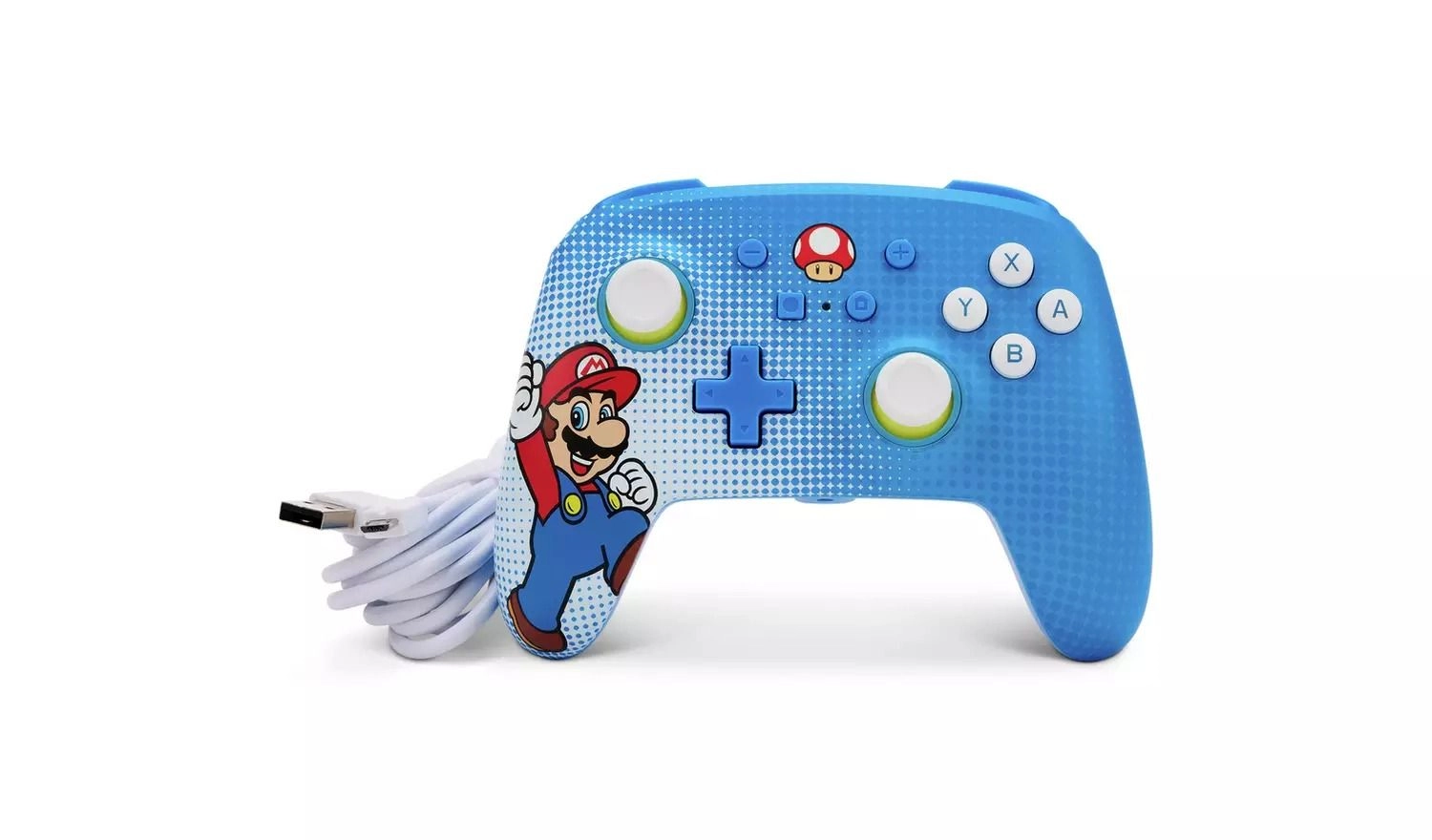 Nintendo Switch Enhanced Wired Controller - Blue Mario Pop