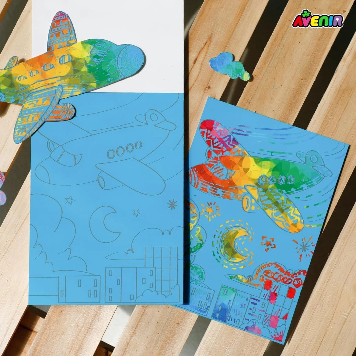 Lets Travel Together Scratch Book - Airplane - 3+ years