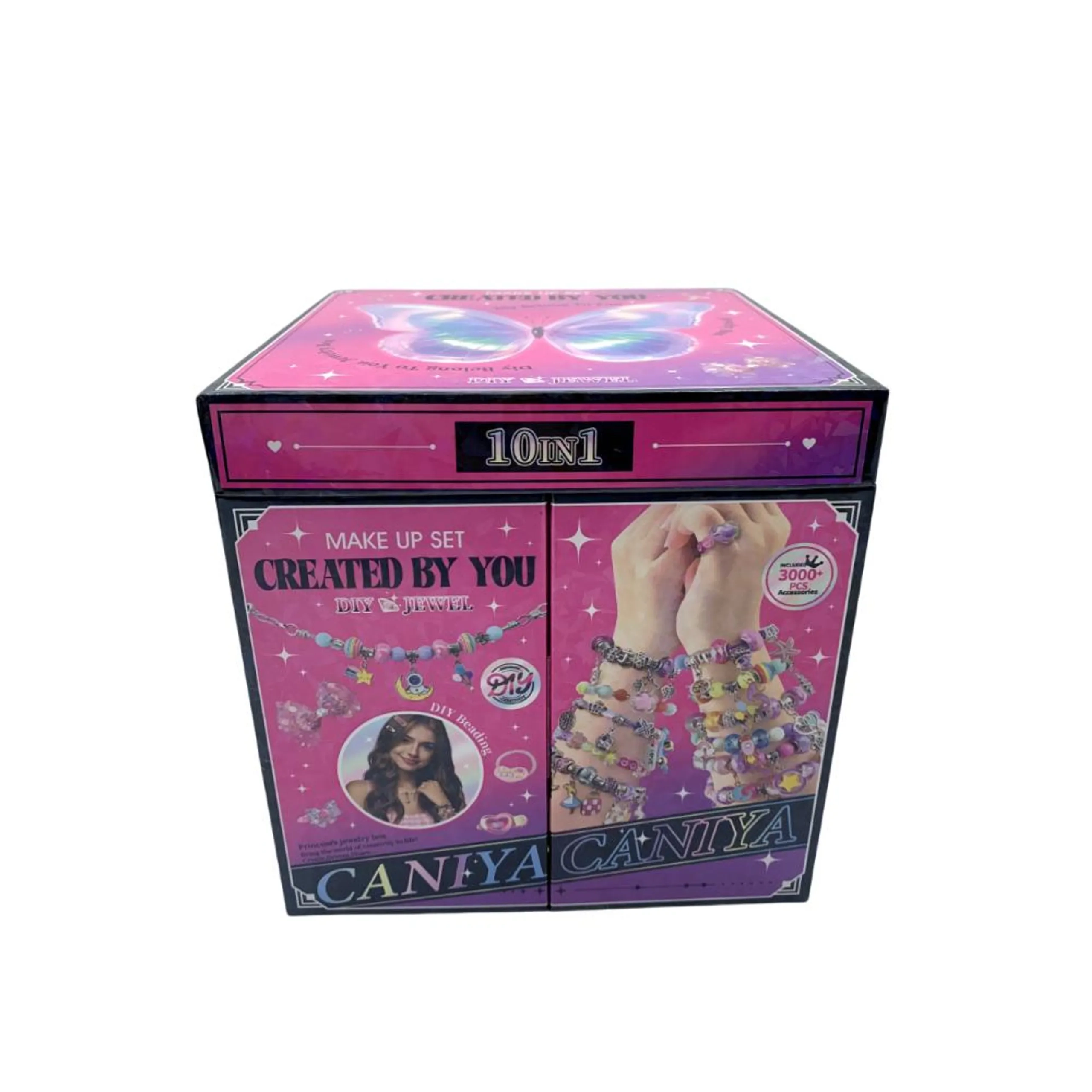 10 In 1 Diy Beads Jewelry Making Kit - 3mm 6mm 8mm