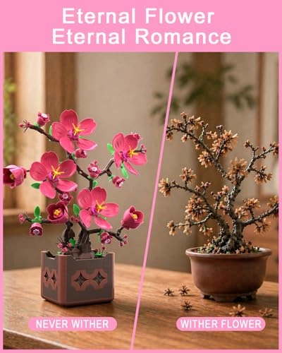 Botanicals Peach Blossom Potted - Floral 602pcs