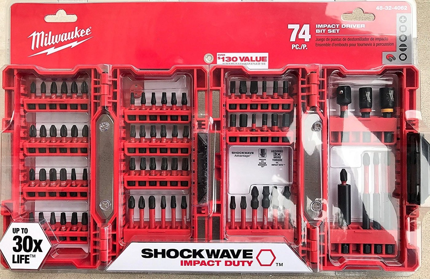 Shockwave Impact Driver Bit Set - 74 Piece