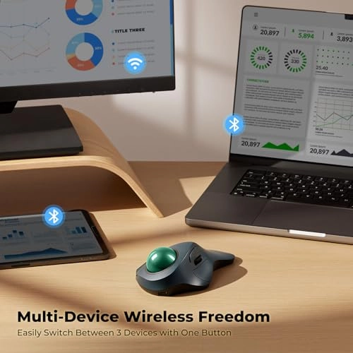 Trackball Mouse - Bluetooth USB