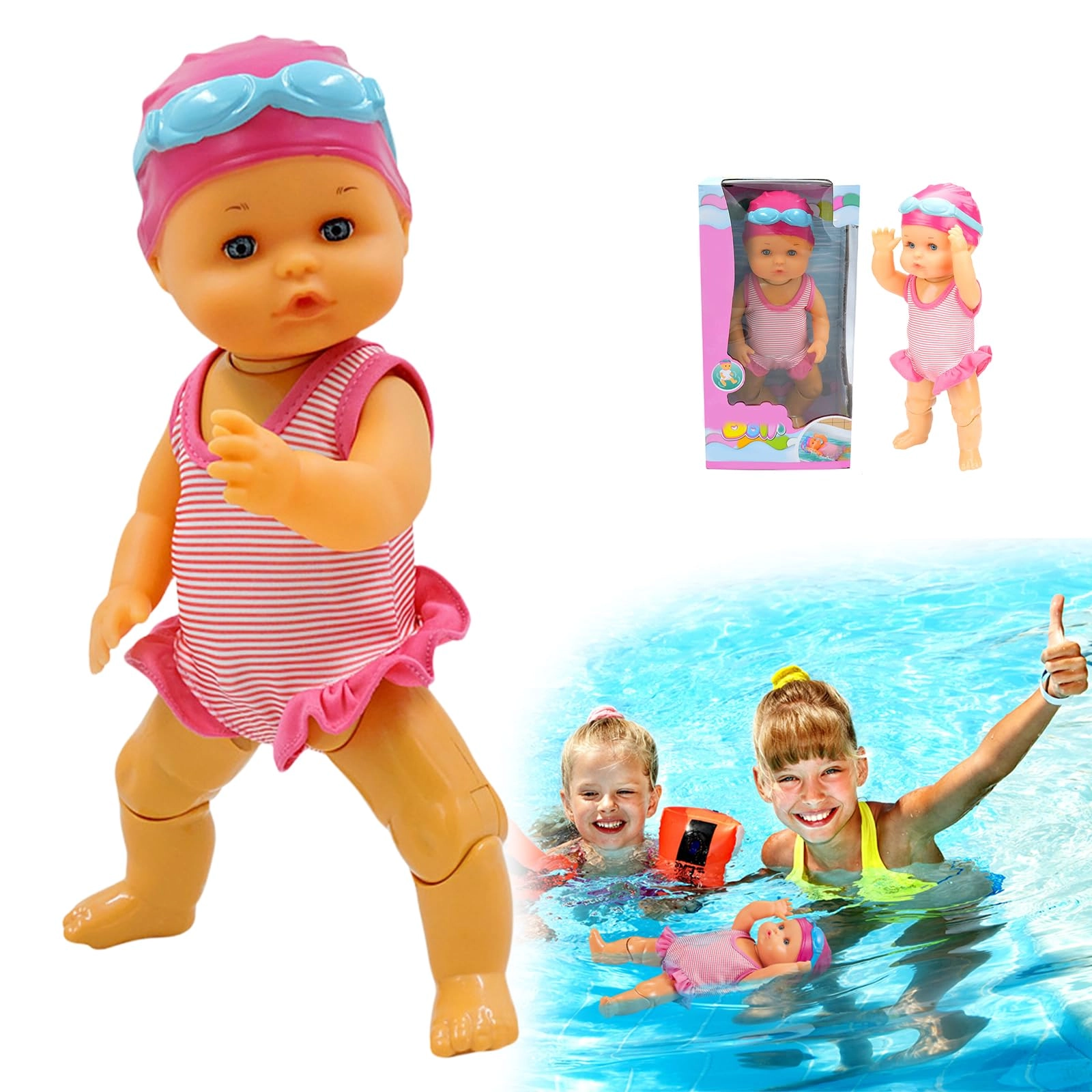 PUENBKO Swimming Baby Doll - Waterproof Electric