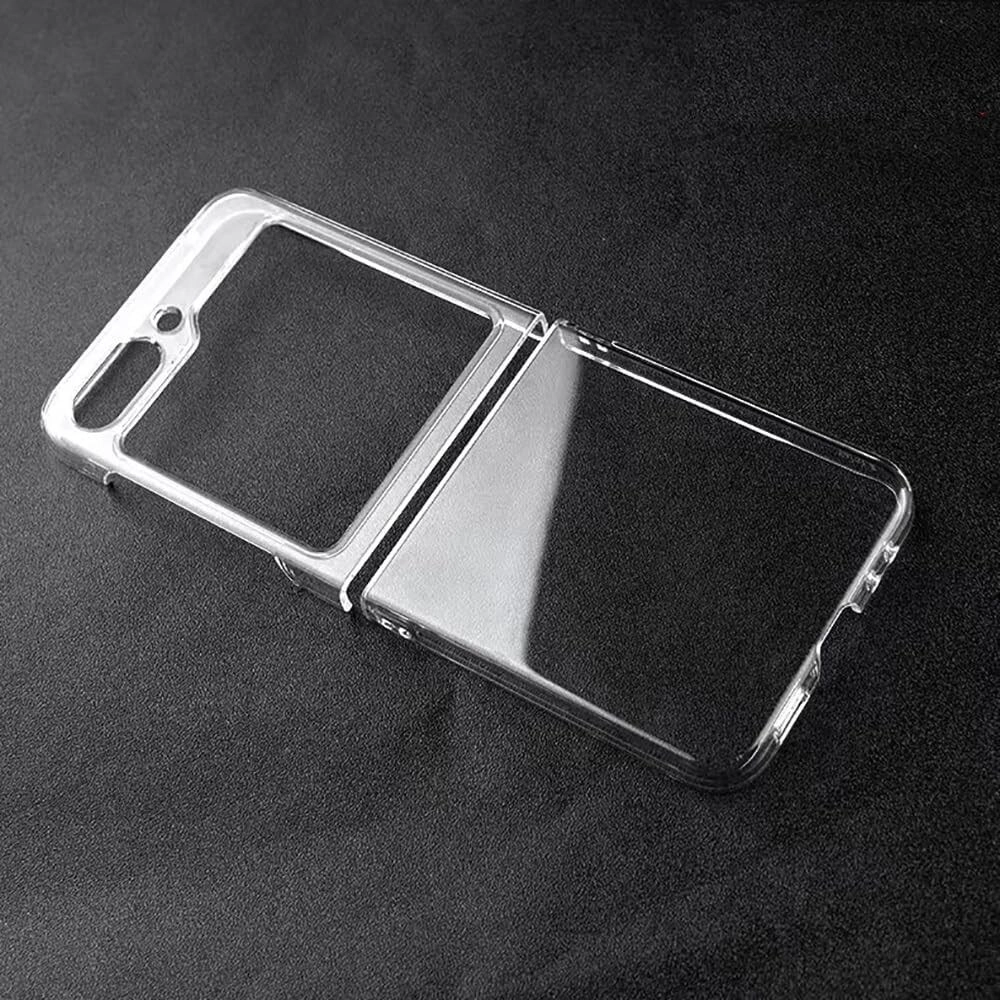Muzz International Case for Samsung Galaxy Z Flip 5 - Hard Transparent PC Slim Fit
