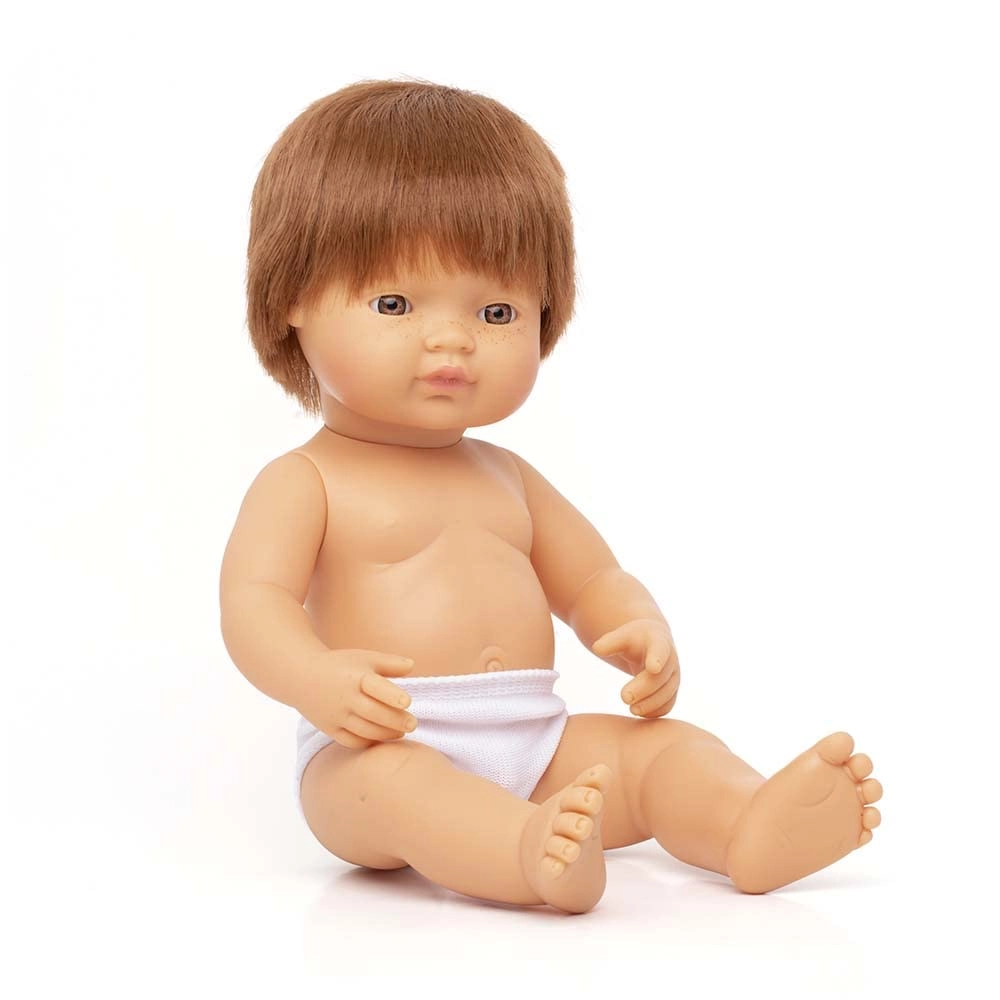 Educational Anatomically Correct Baby Doll - 15" Caucasian Red Hair