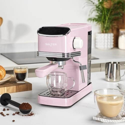 Digital Espresso Machine - 1.35L + Electric Rapid Boil Kettle - 3KW + 4-Slice Toaster - 6 Browning Levels