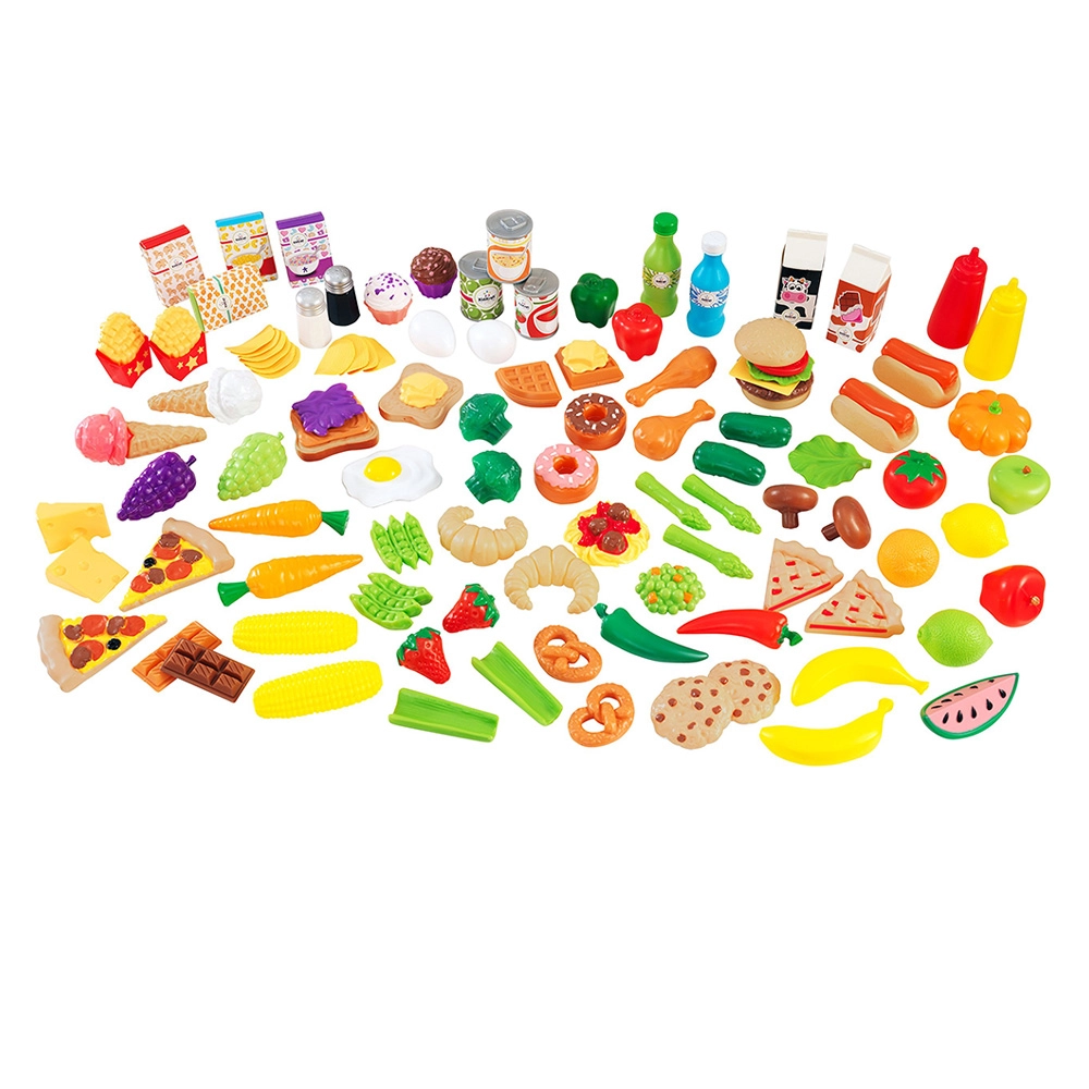 Deluxe Tasty Treats Pretend Play Food - 115 pieces (DBT-63330)
