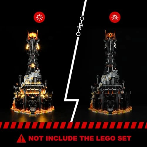 Light Kit for Lego-10333 Barad-dur - Compatible with Lego Icons Lord of the Rings Building Set