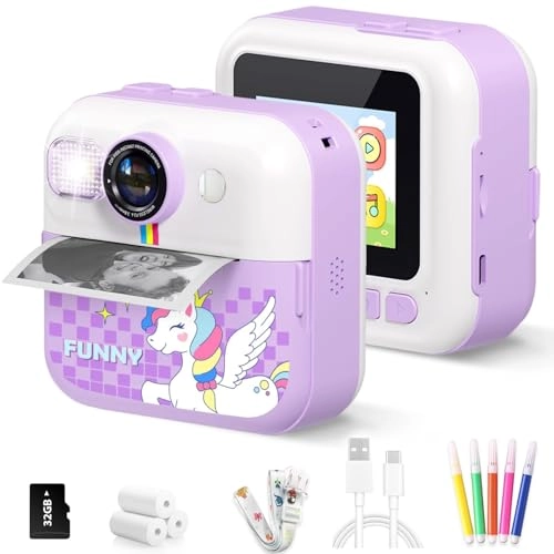 Kids Camera - Instant Print Pink