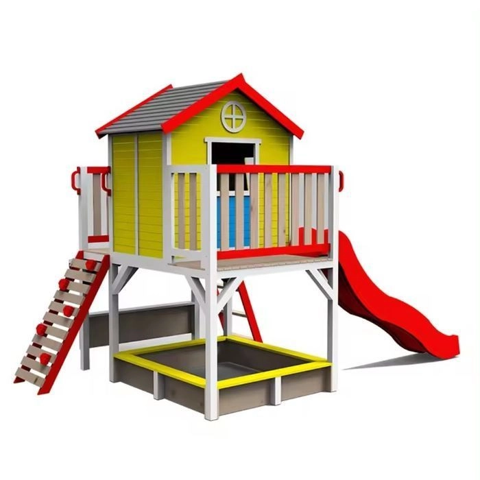 Cedar Log Wooden Playhouse