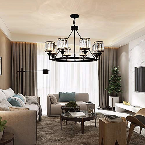 Modern Minimalist Luxury Chandelier - Black and gold 60*43cm