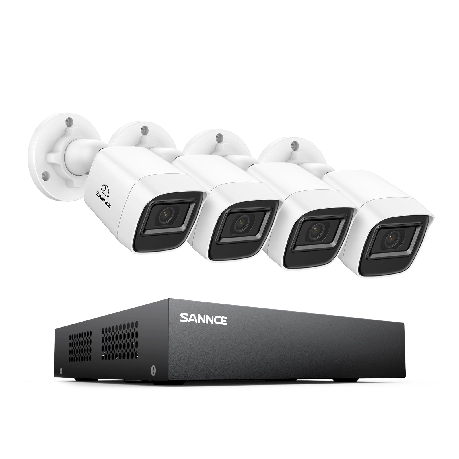SANNCE 8 Channel 1080P Outdoor CCTV Camera System - 4 Cameras