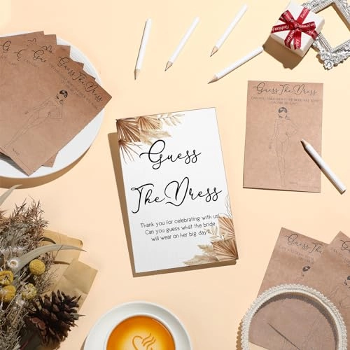 Guess The Dress Bridal Shower Game - 50 pieces