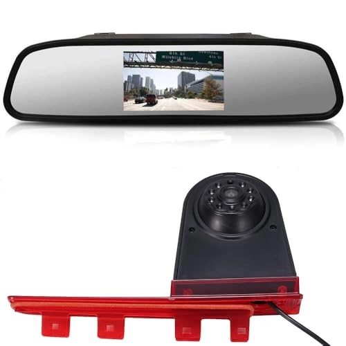 3rd Brake Light Reversing Camera + 4.3 Inch TFT LCD Monitor - Night vision 1280 x 720 pixels