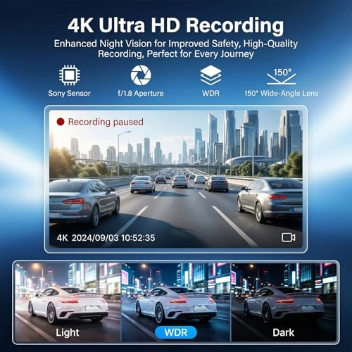 Dash Cam for Ford F150/F250 - 2160p