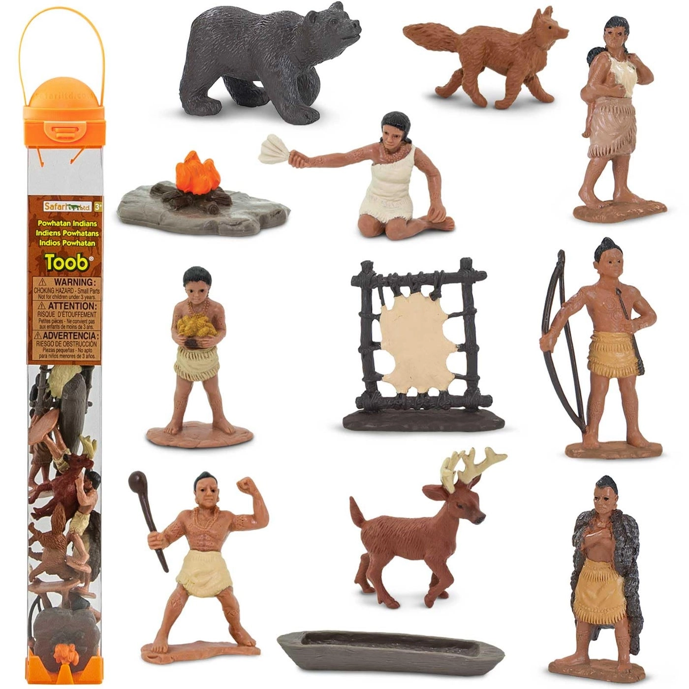 Powhatan Indians TOOB - 3 years+ 12 pieces