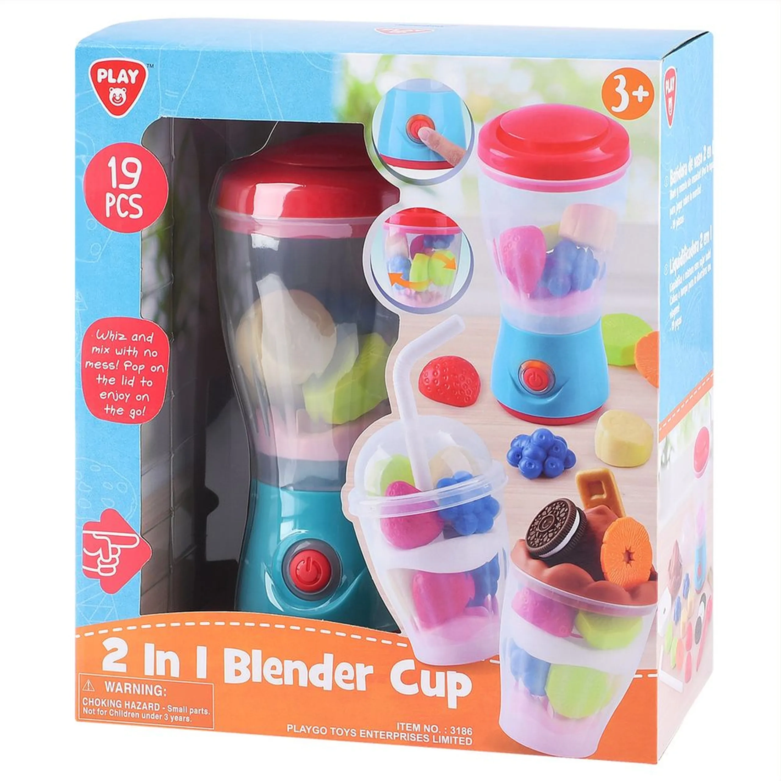 Play&Go 2-In-1 Blender Cup Toy Set - 19 Pcs (2169971-3186)