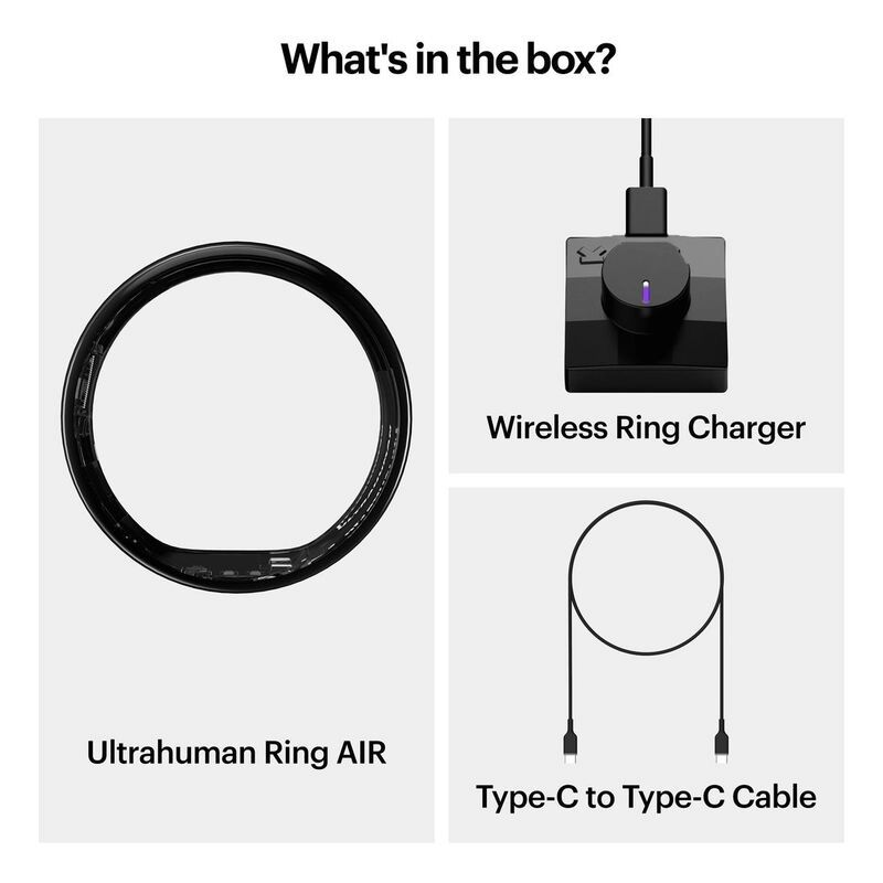 Ring AIR - Size 8 Aster Black