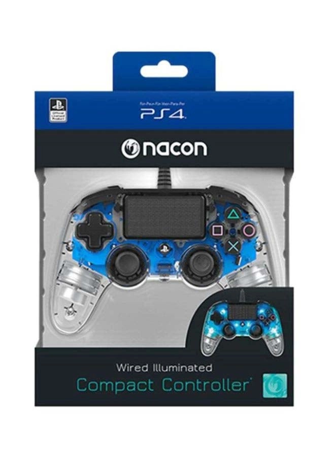 Wired Illuminated Compact Controller (PS4) Red