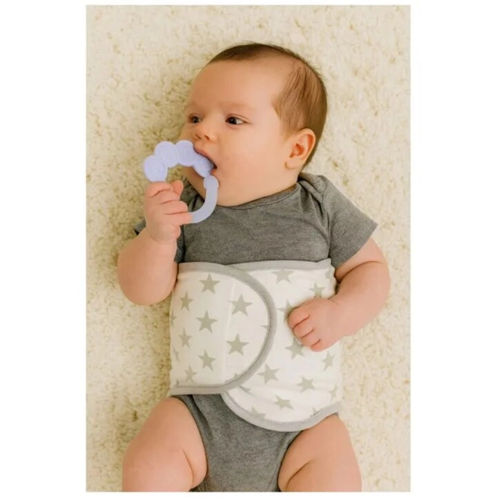 Baby Paw Teether - with Rattle Blue
