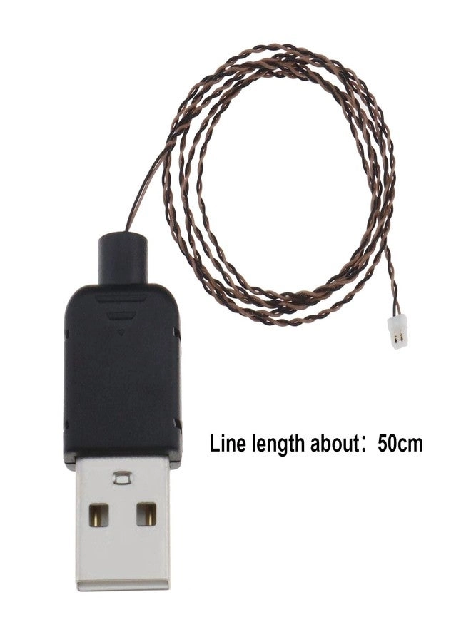USB Power Cable - 5V 50cm Black