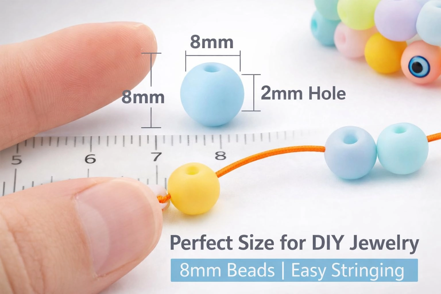 Bracelet Making Kit - 12 Types 10m Elastic Thread